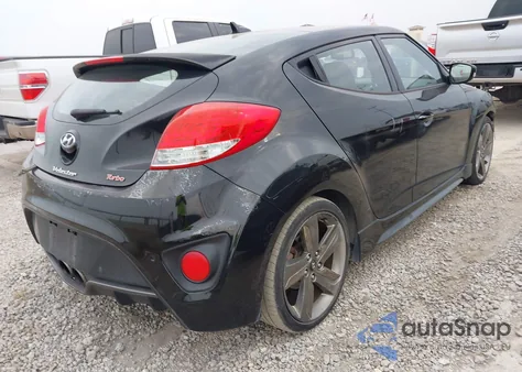 2015 Hyundai Veloster Turbo из США, поврежденный, VIN KMHTC6AE0FU237800